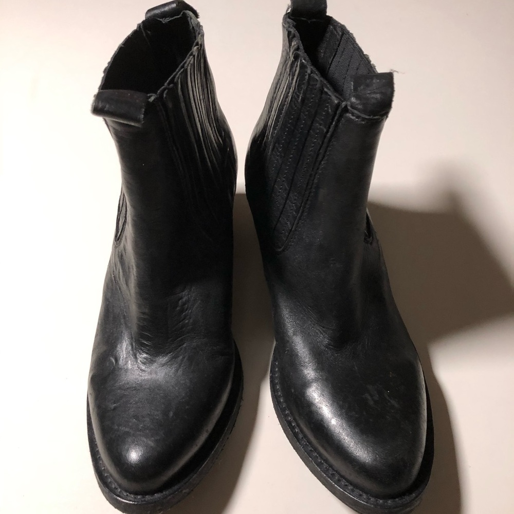 NEW with Tags: All Saints Black Leather Ankle Boots US 6.5